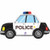 34inch Police Car Shape Air Fill Foil Balloon  P1