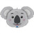 37inch Koala Head Shape Foil Balloon  P1