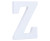 10cm Alphabet Letter White - Z