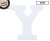 20cm White Alphabet Letter- Y