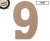 15cm MDF Number Kraft - 9