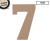 15cm MDF Number Kraft - 7