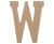 15cm Alphabet Letter Kraft- W