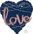 Multi-Balloon Heart Navy Wedding love P75