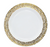 Gold Lace Trim Reusable Plastic Plates 18cm 6pk