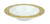 Gold Lace Trim Reusable Plastic Bowls 18cm 6pk