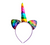 Sequin unicorn headband rainbow