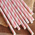 20 Pink Paper Straws
