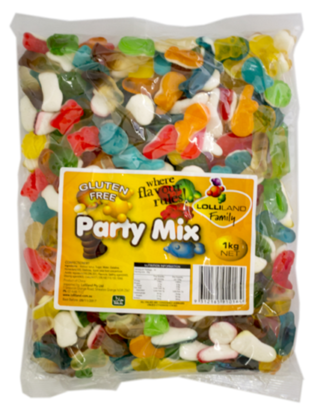 Party Mix Lollies - Assorted Colours & Flavours 1kg | Discount Party ...