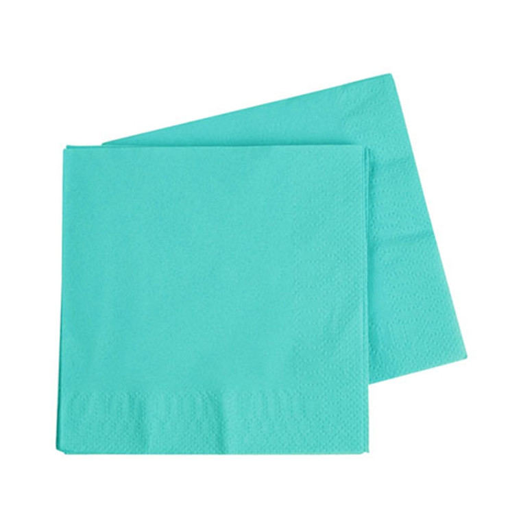 Turquoise Lunch Napkins 2 Ply 40 Pack