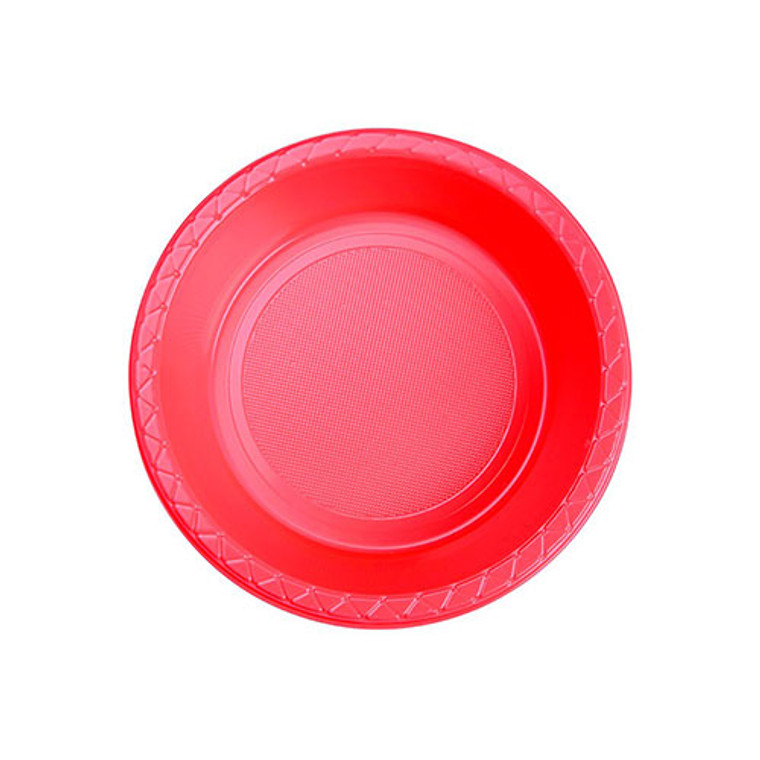 Reusable Pink Coral Plastic Dessert Bowls 17cm 20 Pack