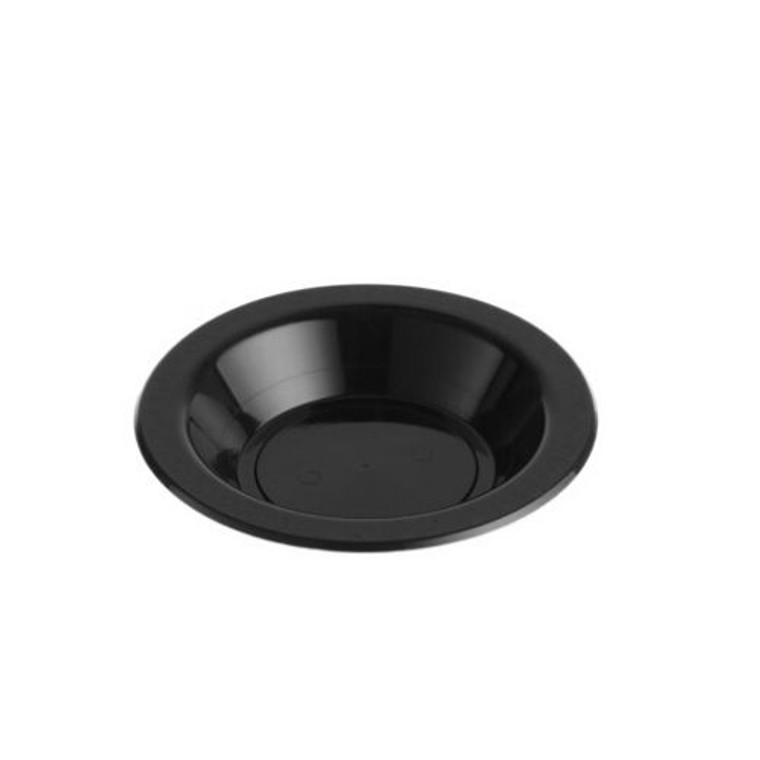 Reusable Premium Plastic 180mm Dessert Bowl Black PK50
