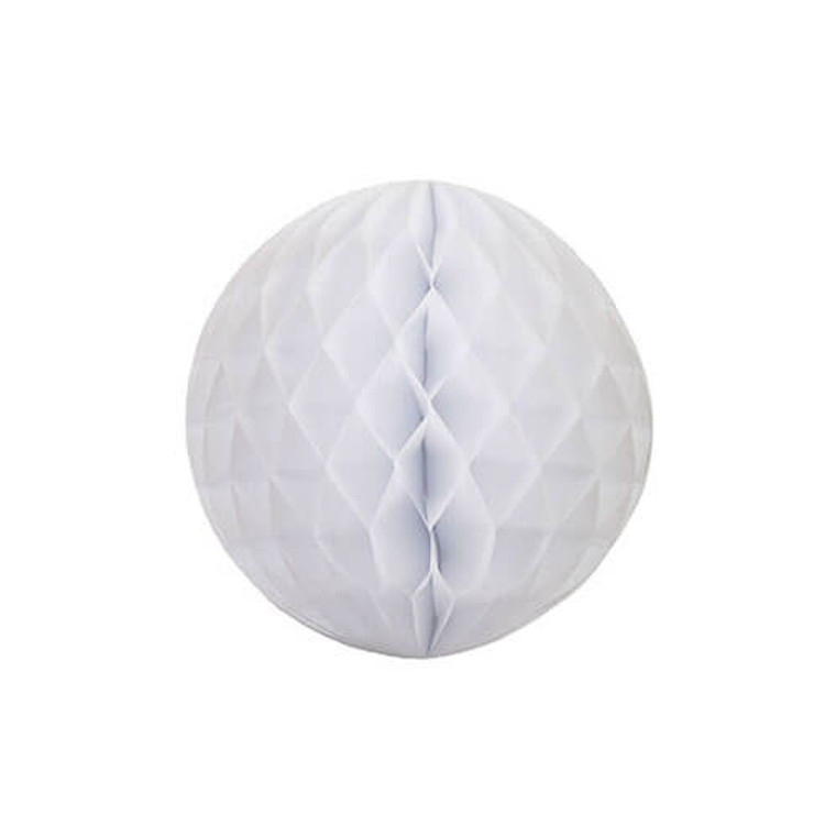 Decorative Honeycomb Ball 20cm - White