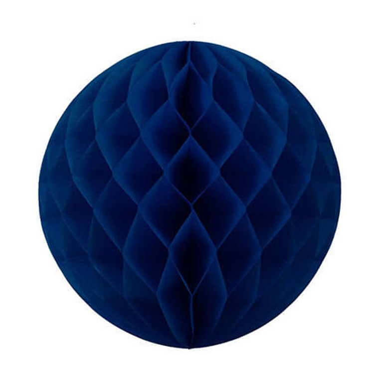 Decorative Honeycomb Ball 25cm - Navy Blue