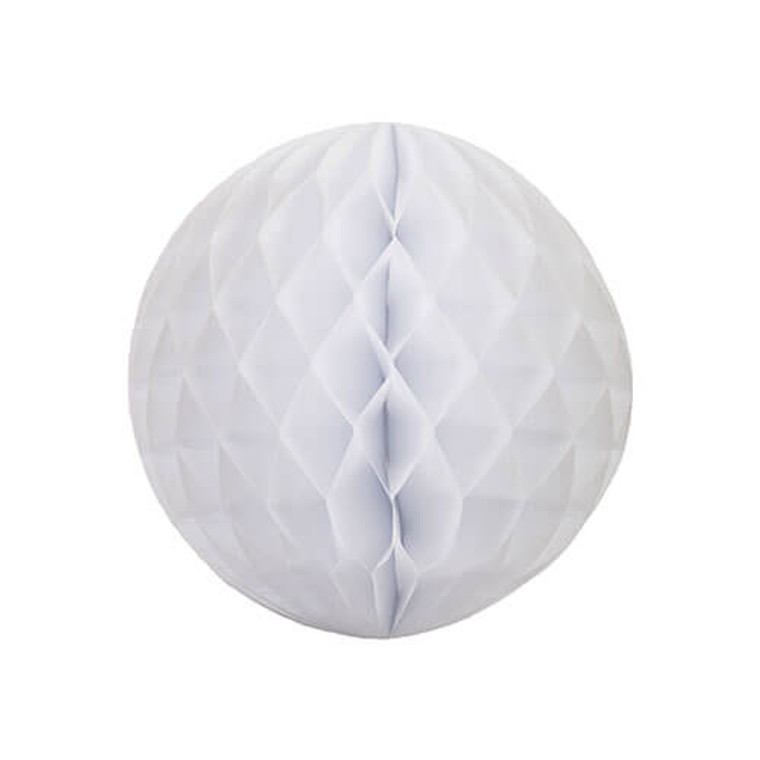 Decorative Honeycomb Ball 25cm - White