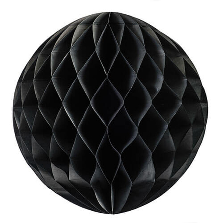Decorative Honeycomb Ball 35cm - Black