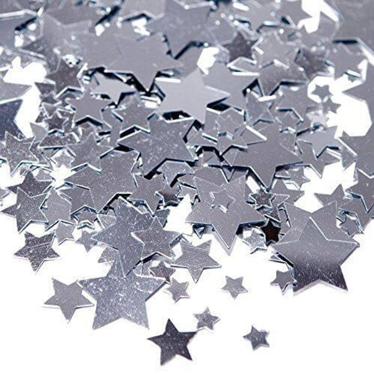 Star Confetti 70g - Silver