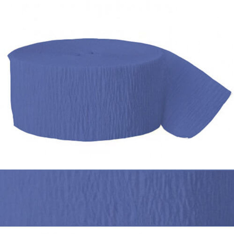 Streamer Crepe Paper Royal Blue