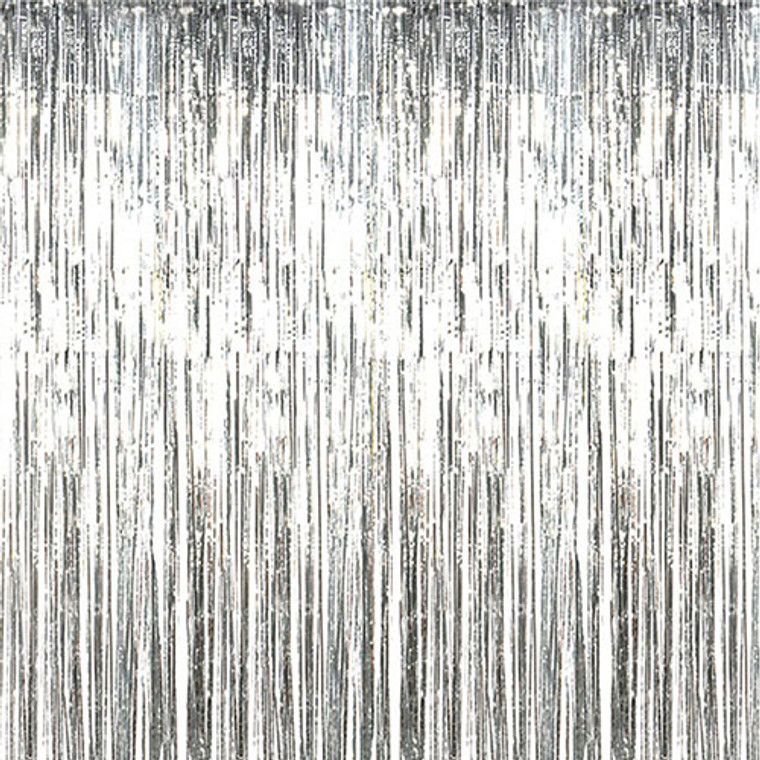 Doorway Foil Curtain Silver