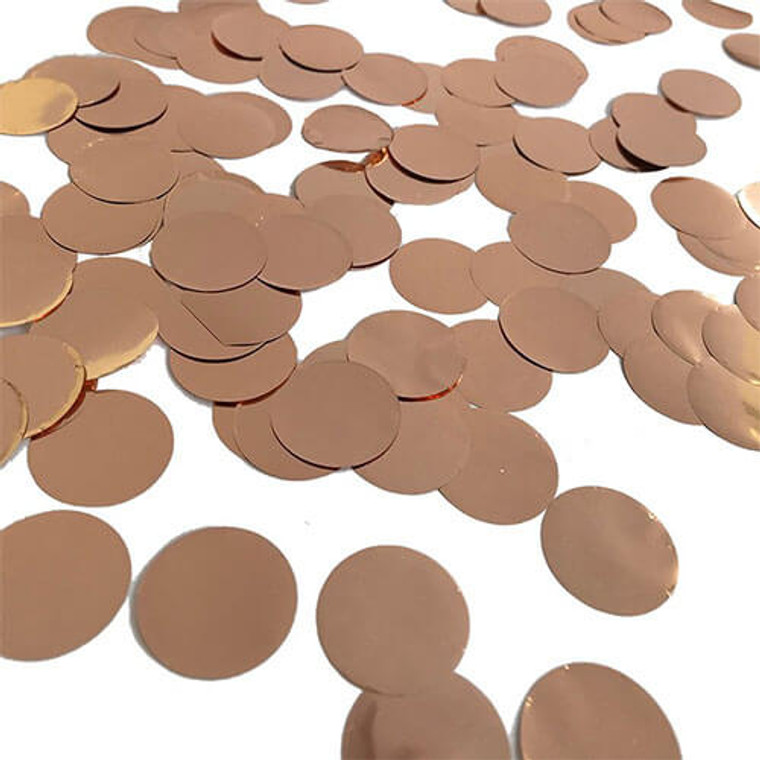 Large Foil Confetti Circles - Rose Gold