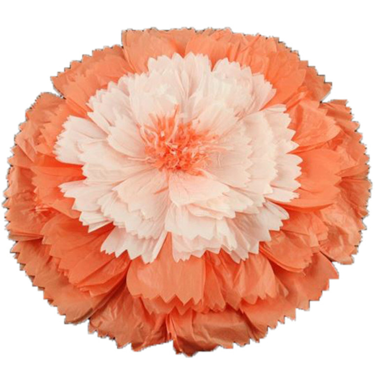 Peach Paper Starburst Wall Flower-Large
