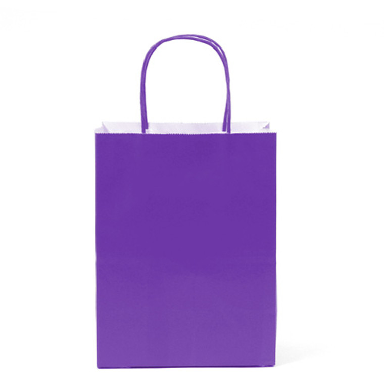 12 PK Paper Bag- Purple Medium