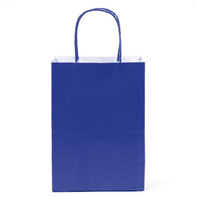 12 PK Paper Bag- Royal Blue Medium