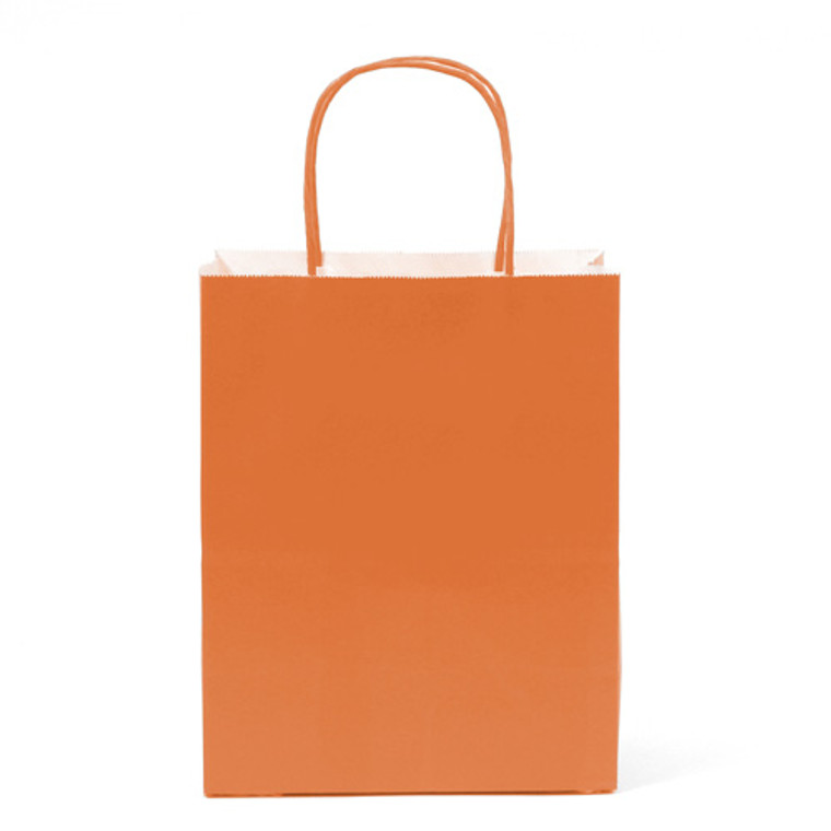 12 PK Paper Bag- Orange Medium