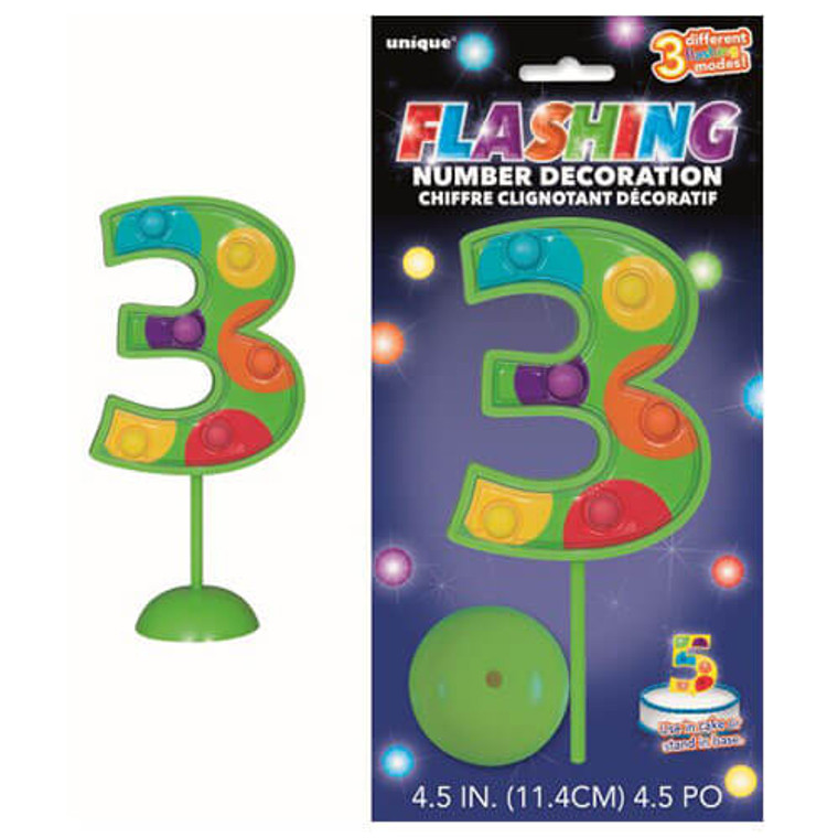 3 - Flashing Number Decoration