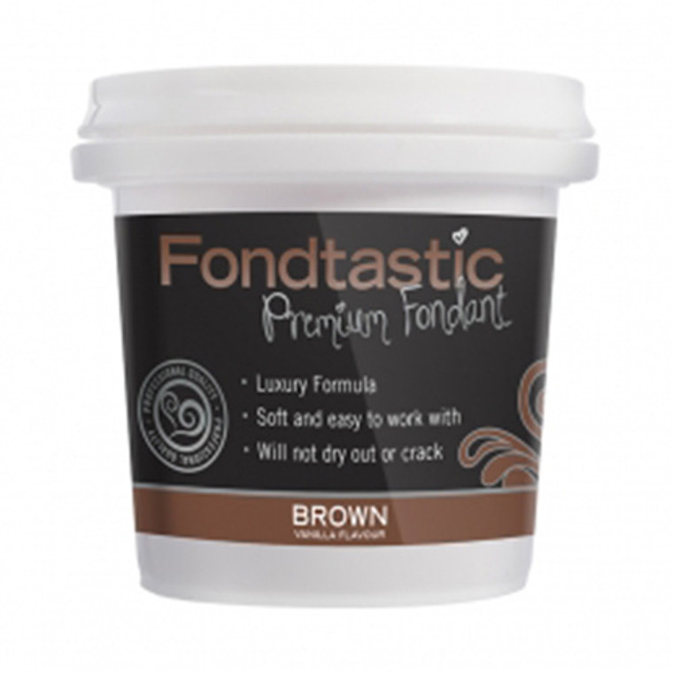 Fondtastic Mini Tub 225g - Brown Vanilla