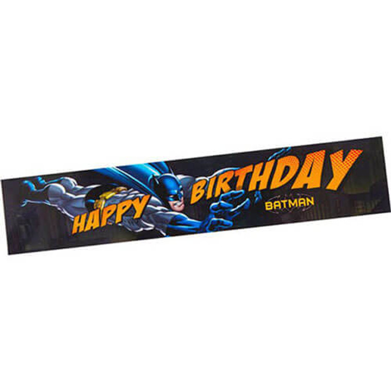 Batman Happy Birthday Banner 150cm x 30cm