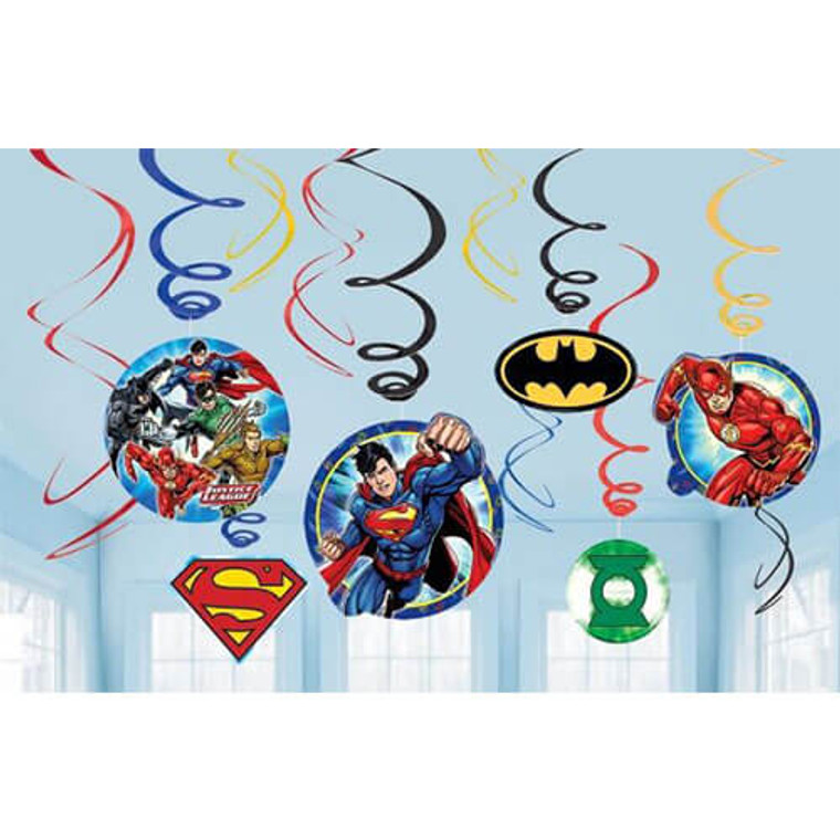 Justice League - Swirl Decorations