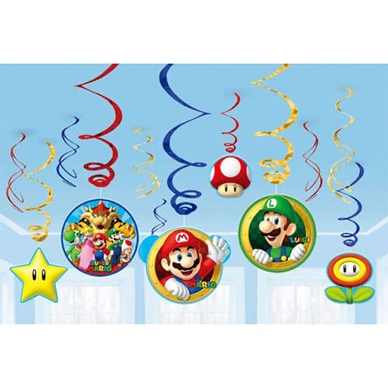 Super Mario Brothers Party - Hanging Decorations