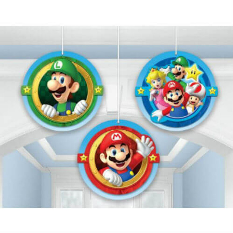 Super Mario Brothers Party - Honeycomb Decorations