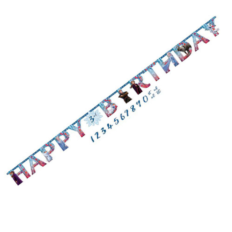 Frozen 2 Happy Birthday Add and Age Banner