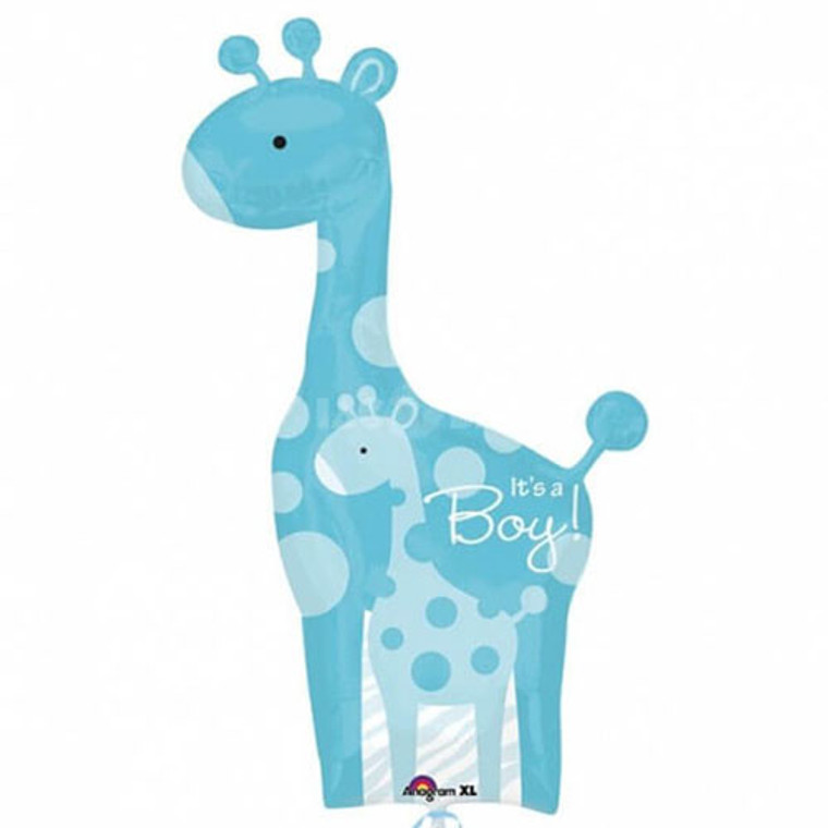 Supershape Balloon - Baby Boy Safari Giraffe