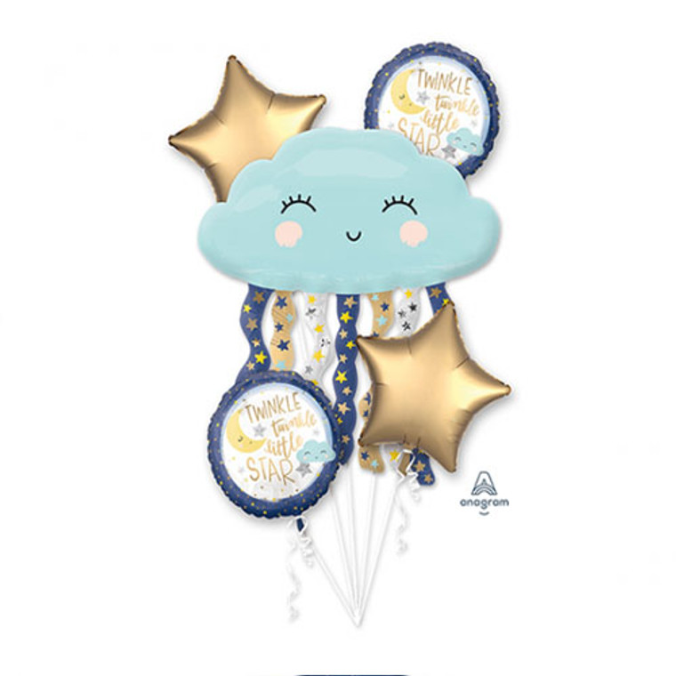 Twinkle Little Star Bouquet Balloons 5pc