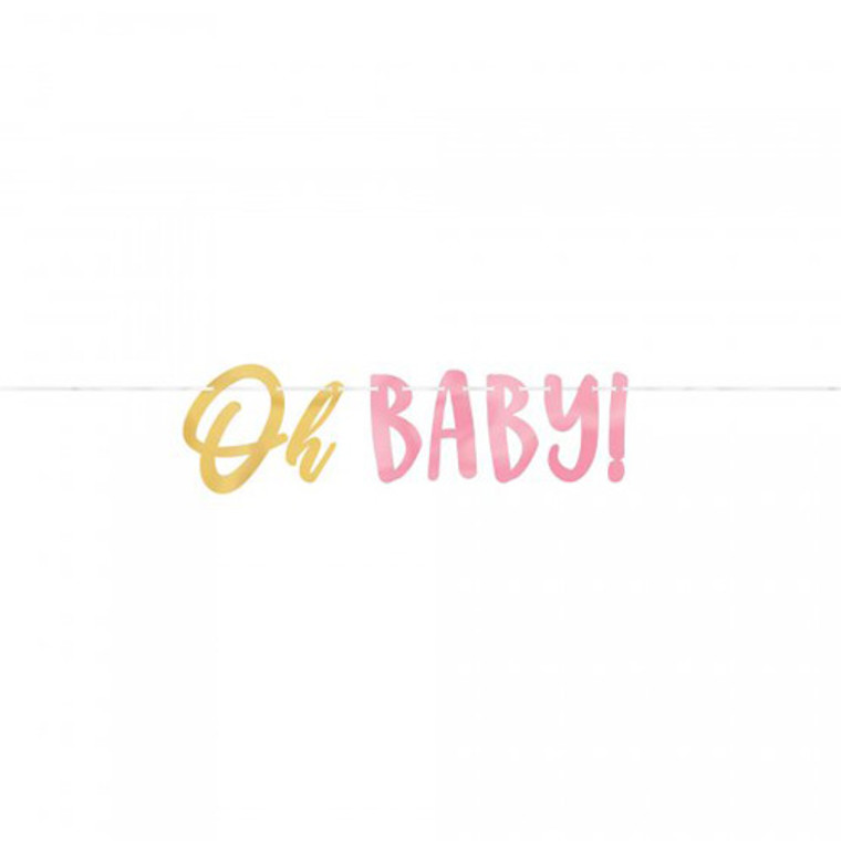 Oh Baby Girl Letter Banner