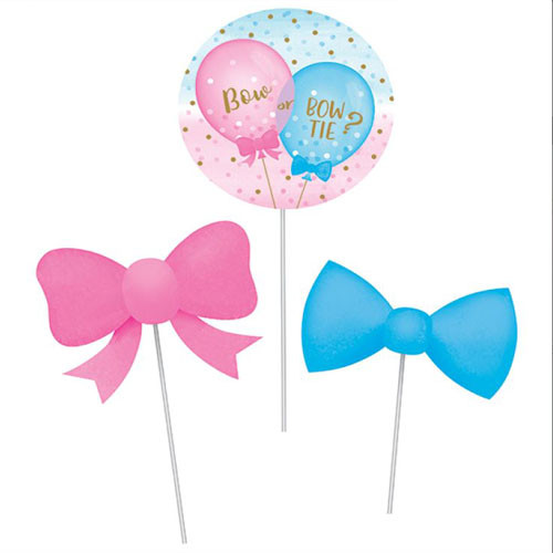Gender Reveal DIY Centrepiece Sticks