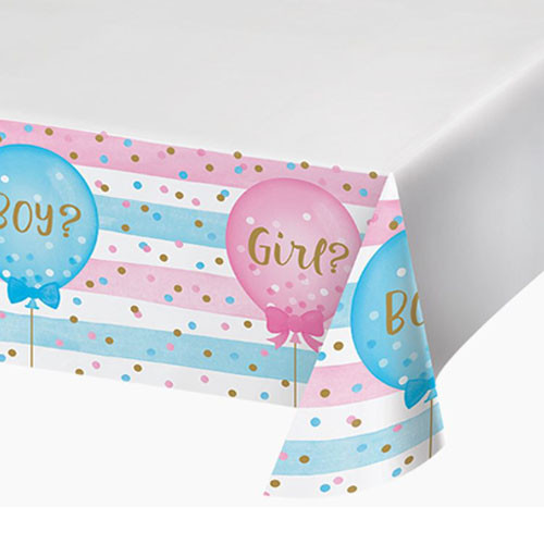 Gender Reveal Plastic Tablecover