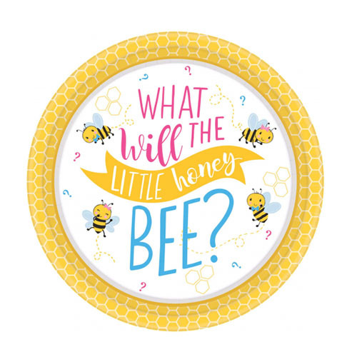 What Will it Bee? Paper Dessert Plates 8pk