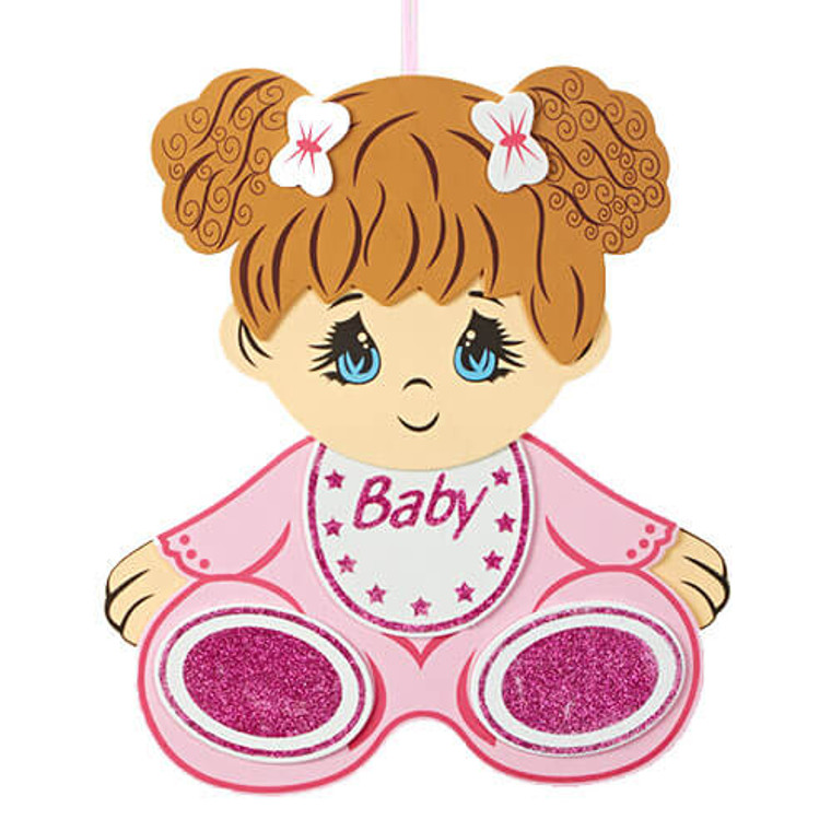Baby Shower Baby Girl Foam Sign - Pink