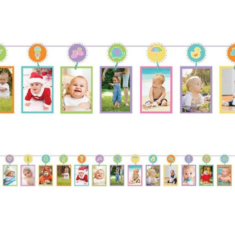 Baby Shower Photo Line With Pegs 3.65m
