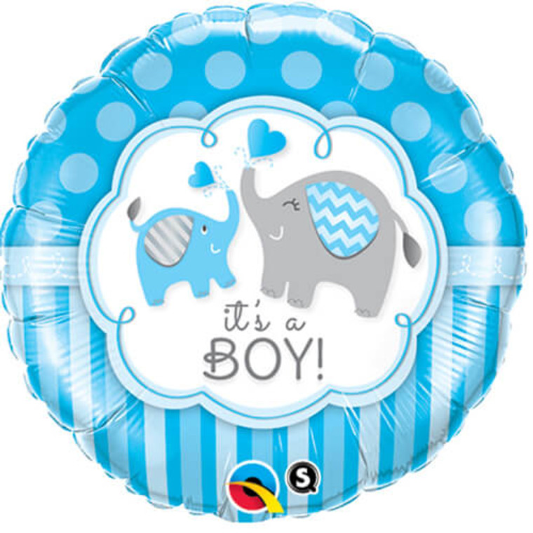 It's a Boy Elephants Foil Balloon 45cm