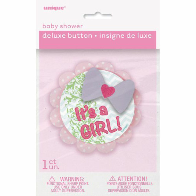 It's A Girl Deluxe Badge