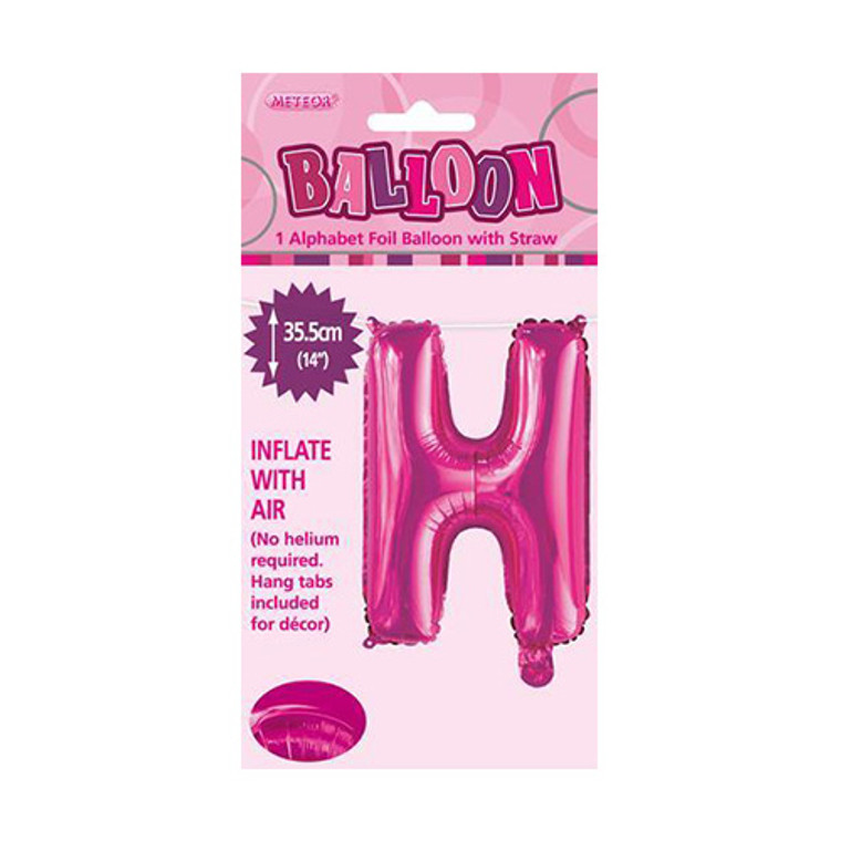 Hot Pink Alphabet Foil Balloon 35cm - H