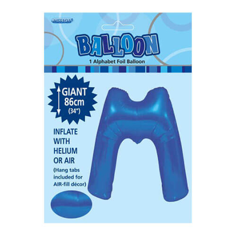 Alphabet Foil Balloon 86cm - M Blue