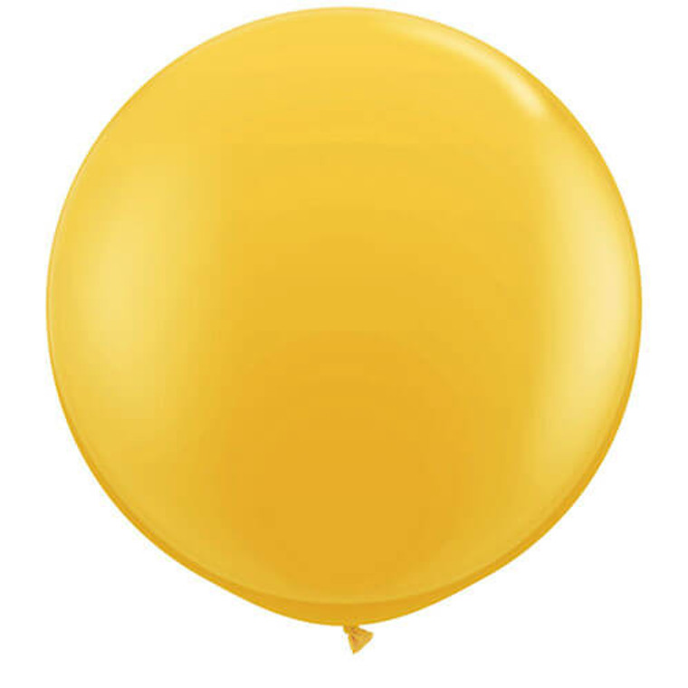 90cm Latex Balloon - Metallic Gold
