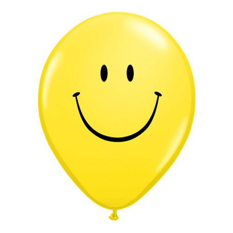 30cm Printed Latex Balloon - Smiley Face