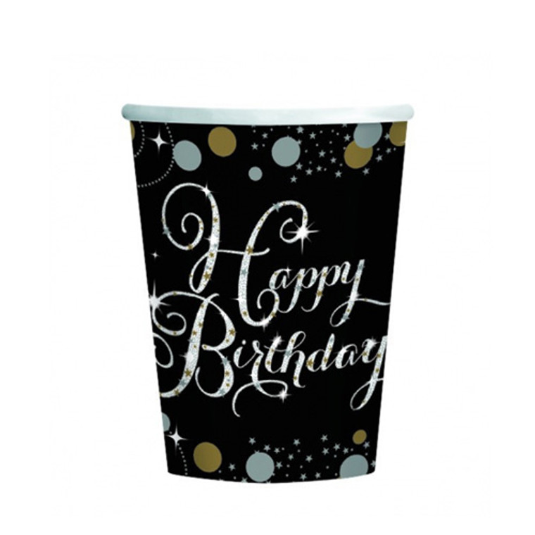 Sparkling Celebrations Happy Birthday Cups 8pk